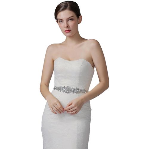 Kal-Ceinture De Mariage En Cristal Pour Femme - Ceinture De Mariée Avec Strass