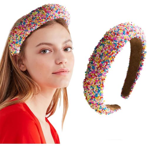 Kal-Bandeaux Rembourrés Pour Femme - Pour Mariage, Anniversaire, Bal De Fin D'année, Concours De Beauté, Fête, Noël, Halloween