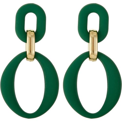 Kal-Boucles D'oreilles Elliptique Acrylique Pendantes, Boucles D'oreilles Bohème Rétro Goutte Acrylique Hypoallergéniques Fête D'anniversaire Bijoux Cadeau Pour Femmes