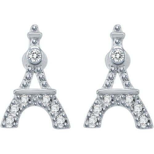 Kal-Hypoallergenic Paris Eiffel Tower Stud Earrings 925 Sterling Silver Small Earrings Stud Gift For Women