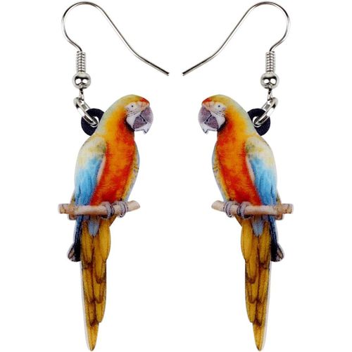Kal-Boucles D'oreilles Perroquet En Acrylique Pour Femme Filles Cadeaux De Vacances Jimmy Buffett