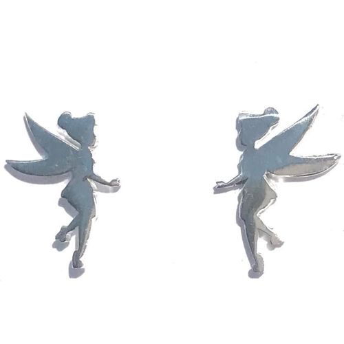 Kal-Boucles D'oreilles Fée En Argent 925/1000, 1 Cm, Argent Sterling, Non Applicable
