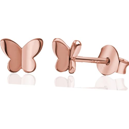 Kal-Boucles D'oreilles En Argent Sterling 925 Véritable Avec Motif Papillon Licorne Et Nacre Pour Fille