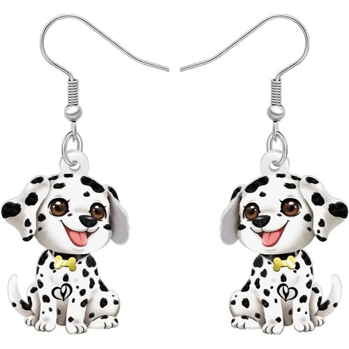Kal-Chien Dalmatien Cadeaux Pour Amoureux Des Chiens Femmes Filles Bijoux Acrylique Dangle Pets Puppy Boucles D'oreilles Charms Accessoires