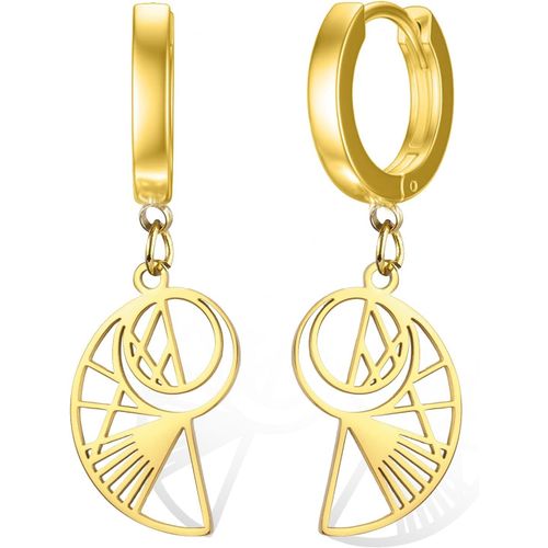 Kal-Golden Ratio Boucles D'oreilles Séquence Fibonacci Pour Les Amateurs De Mathématiques, Bijoux Géométriques En Spirale, Cadeau De Remise De Diplôme Pour Femmes Et Filles