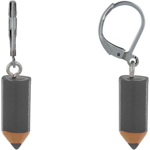 Kal-- Boucles D'oreilles Acier Inoxydable Dormeuse Petit Crayon