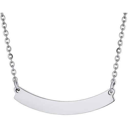 Kal-Collier Femme Prénom Personnalisé,Pendentif Nom Gravé Acier Inoxydable, Bijoux Cadeau Anniversaire Noël¿Boîte Cadeau¿