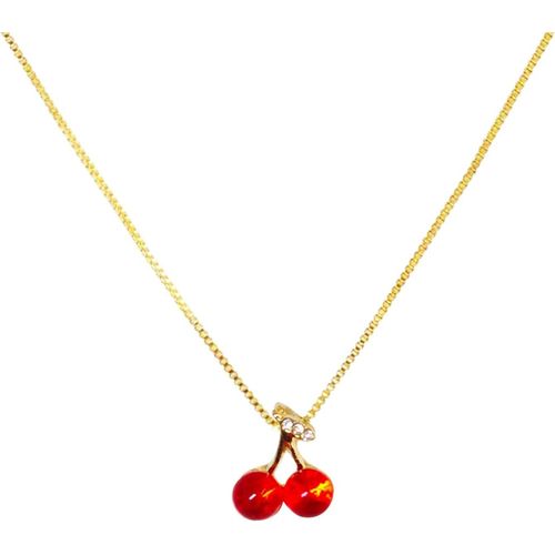 Kal-Collier De Cerises Collier Femme Personnalisé Bijoux Personnalisé Femme Collier Femme Or Cadeaux Femme Fille Amie Mère Bijoux Femme Fille Collier