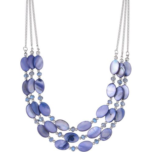 Kal-Collier De Perles En Coquillage Pour Femme Collier De Chaîne Argentée En Couches Bohème Bijoux De Mode Pour Femme Cadeau Pour Maman