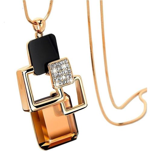 Kal-Charm Espace Magique Cristal Plastron Langkettige Collier Bijoux