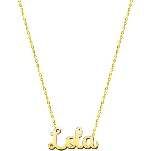Kal-Collier Prénom En Acier Inoxydable - Pendentif Nom Personnalisé Argent Ou Or - Collier Femme - Cadeaux Personnalisés Pour Femme