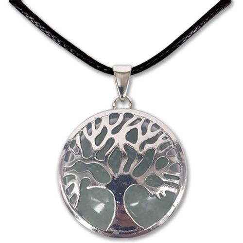 Kal-Collier Arbre De Vie Avec Pendentif En Pierre D'énergie Naturelle - Différentes Pierres Semi-Précieuses