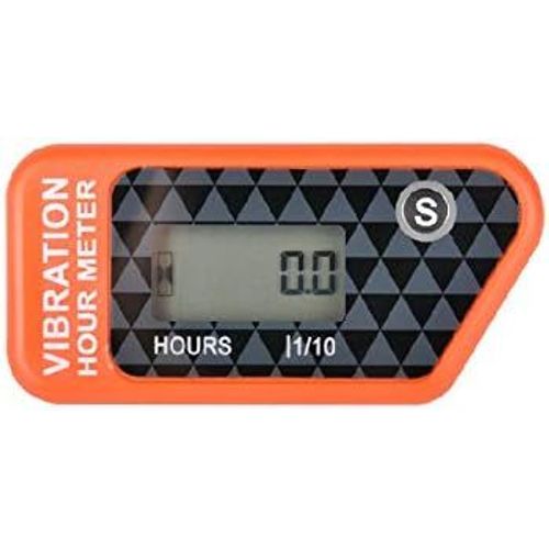 Kal-Jayron Jr-Hm016b Lcd Jauge De Compteur Horaire Numérique Sans Fil Par Vibration Activée,Pour Toutes Les Machines Vibrantes,Compresseur D'air,Générateur,Jet Ski,Tondeuse À Gazon,Tronçonneuse