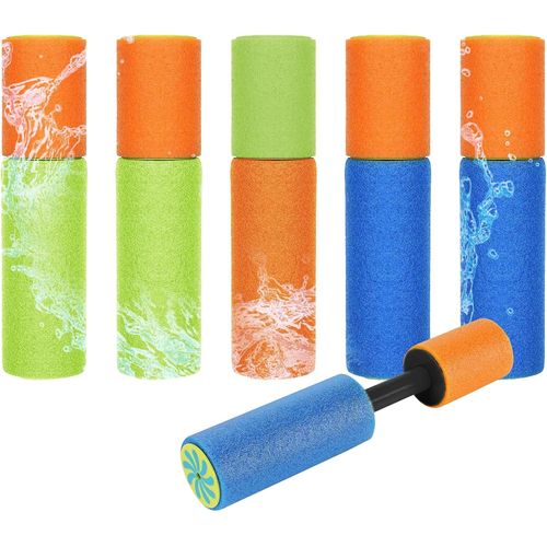 Kalanka-6 Pièces Pistolet A Eau,Pistolets Et Fusils À Eau,Mini Pistolet A Eau Jouets D'été Pour Piscine, Jardin, Plage, Fête, Jeux D'eau Exterieur, Jeux Piscine Enfant