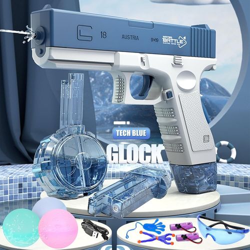 Kalanka-Pistolet À Eau Électrique Pour Enfants Adultes, Super 434cc + 58cc Grande Capacité, Automatique À Une Touche, Cadeaux D'été Pour Garçon Fille Activité De Plein Air D'été À Piscine À Plage Et