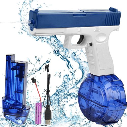 Kalanka-Pistolet À Eau Électrique, Pistolets À Eau Automatique, Pistolet A Eau, Longue Portée De 8-10 Meter, Jouet Aquatique De Fête D¿Été Pour Enfants Et Adultes (A)
