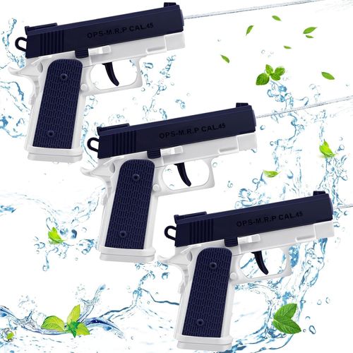 Kalanka-Lot De 3 Pistolets À Eau Enfant, Pistolet À Eau, Petit Pistolet A Eau, Pistolet À Eau Longue Portée, Longue Portée De 10 Meter, Pour Piscine, Plages, Jardins, Garçons Et Filles