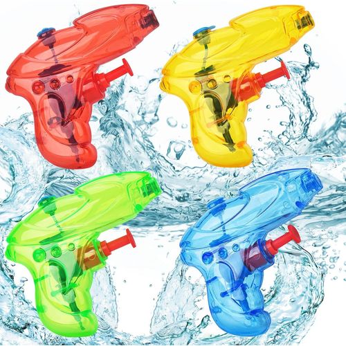 Kalanka-Pistolet À Eau, 4 Pièces Pistolet À Eau Enfant Miniature, Fusils À Eau, Petit Pistolet À Eau Mini Eau, Jouets De Pistolet À Eau, Pistolet À Eau En Plastique, Pistolets Aquatiques