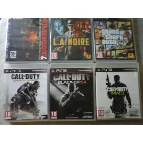 Lot Éco (Vente Possible À L'Unité), De 6 Des Meilleurs (Notes Jeuxvideo_Com) Jeux Ps3 De Shoot (Tous Avec Logo 18 Ans Et +). 100% Testés Et Vérifiés