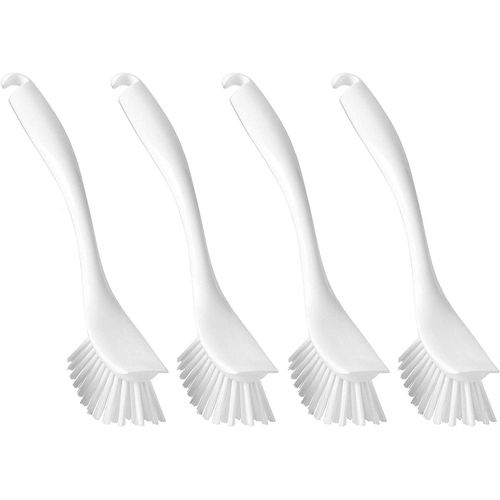 KALANKA-IKEA Antagen Lot de 4 brosses à vaisselle avec bord grattoir Blanc