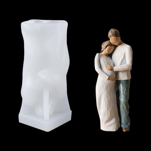 Kalanka-3d Moules À Bougie Moule En Silicone Figurine Câlins Resine Epoxy Moulle Candle Mould Pour Fabrication De Bougie Parfumée, Savons Et Figurine Famille (Home)