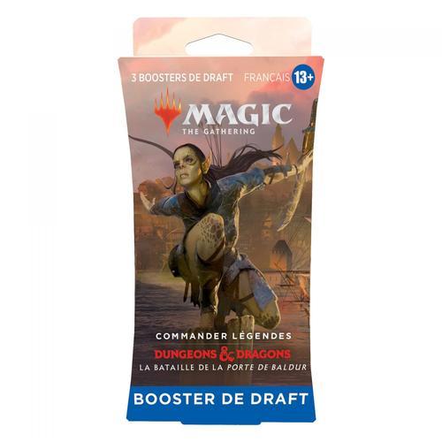 Wizards Of The Coast Pack De Draft De 3 Boosters Magic: The Gathering Commander Légendes : La Bataille De La Porte De Baldur