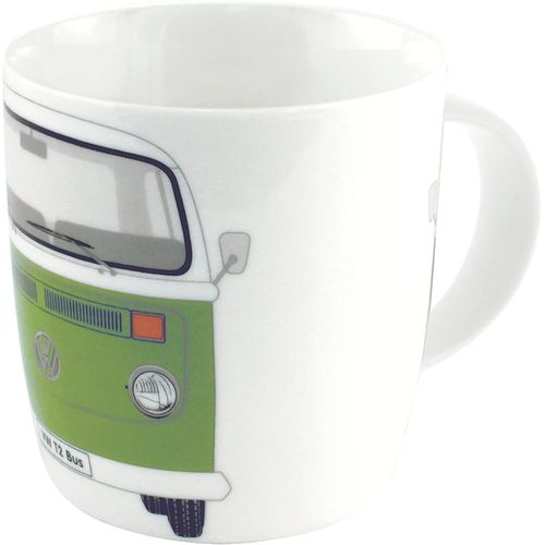 Kalanka-Vw Collection Grande Tasse En Céramique Pour Café, Thé, Cappuccino, Au Design Du Combi T2 Volkswagen (Face Avant Du Bus) (Vert)