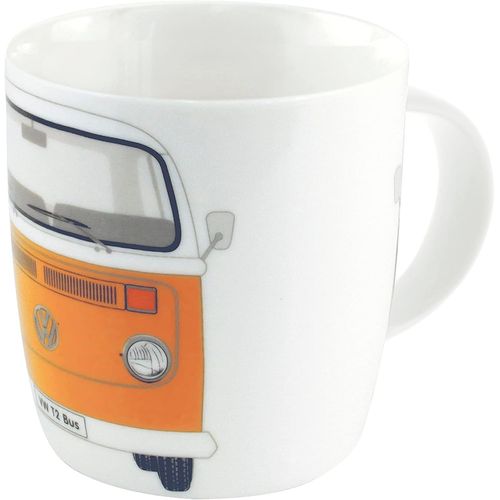 Kalanka-Vw Collection Grande Tasse En Céramique Pour Café, Thé, Cappuccino, Au Design Du Combi T2 Volkswagen (Face Avant Du Bus) (Orange)