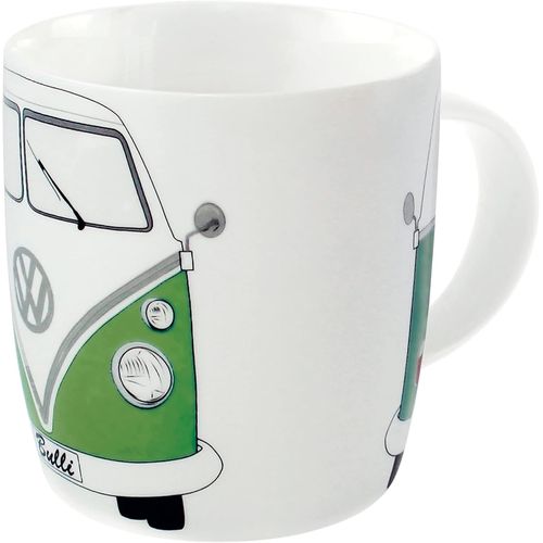 Kalanka-Vw Collection - Volkswagen Grande Tasse En Céramique Pour Café, Thé Et Cappuccino Avec Design Combi T1 Bus (Avant Du Combi/Vert)