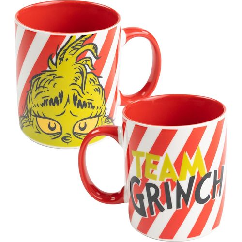 KALANKA-The Grinch Tasse - Team Grinch Tasse à café Tasse à café en céramique Rouge Blanc 320 ml