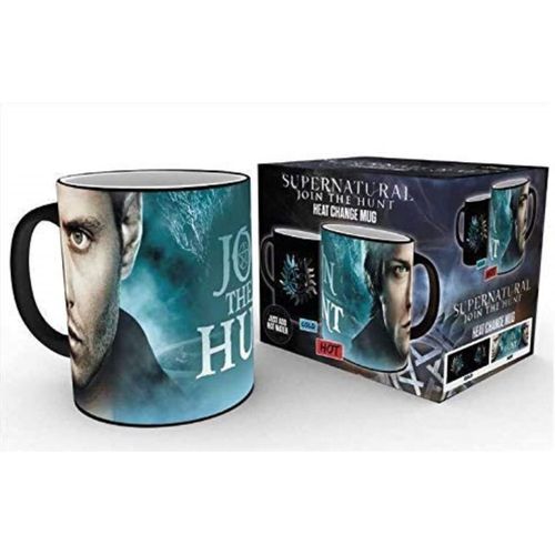 Kalanka-Gb Eye Tasse À Motif Changeant Selon La Chaleur Symbole Supernatural, Sam Et Dean En Céramique 15 X 10 X 9 Cm