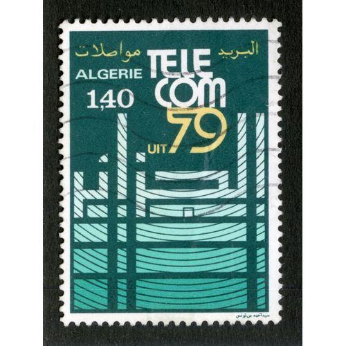 Timbre Oblitéré Algérie, Tele Com 79 Uit, 1.40