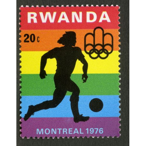 Timbre Non Oblitéré Rwanda, Montreal 1976, 20 C