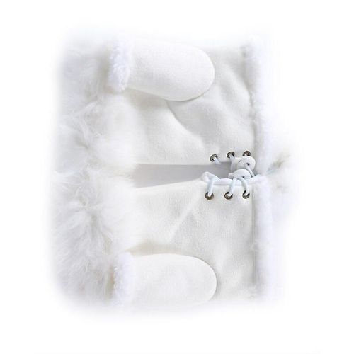 Paire De Gants Chauds D'hiver Pour Femmes, Sexy, Fausse Fourrure De Lapin, Chauffe-Poignet, Sans Doigts, W