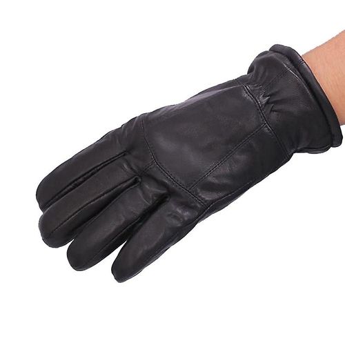 Nouveaux Hommes Gants D'hiver Chauds Gants En Fourrure De Mouton Véritable Pour Hommes Fourrure De Chèvre Thermique Cachemire En Cuir Véritable Gants De Neige En Cuir Manuel Taille Unique Noir C