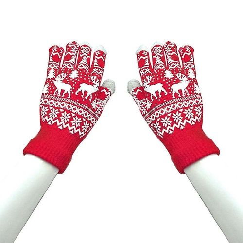 Mode Noir Court Demi Doigt Sans Doigts Laine Tricot Poignet Gant Hiver Gants Chauds Entraînement Pour Femmes Et Hommes Taille Unique Glv1034rd