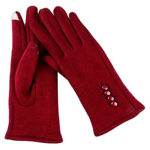 Gants D'hiver Pour Écran Tactile, Pour Femmes Et Hommes, Mitaines En Cachemire, Doigt Complet, Solides, Gants Élégants A