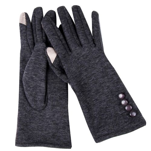 Gants D'hiver Pour Écran Tactile, Pour Femmes Et Hommes, Mitaines En Cachemire, Doigt Complet, Solides, Gants Élégants D