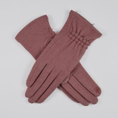Gants D'hiver En Laine Pour Femmes, Nouveaux Gants Épais Et Chauds Pour Écran Tactile, Mitaines Roses Douces Et Élégantes Pour Printemps Et Automne, Taille Unique Skin Pink