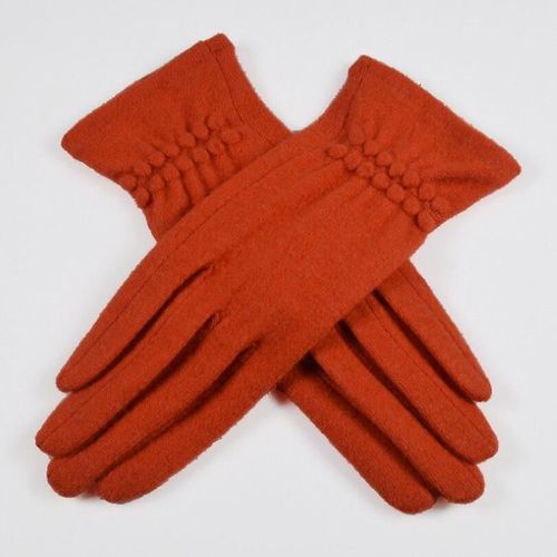 Gants D'hiver En Laine Pour Femmes, Nouveaux Gants Épais Et Chauds Pour Écran Tactile, Mitaines Roses Douces Et Élégantes Pour Printemps Et Automne, Taille Unique Orange