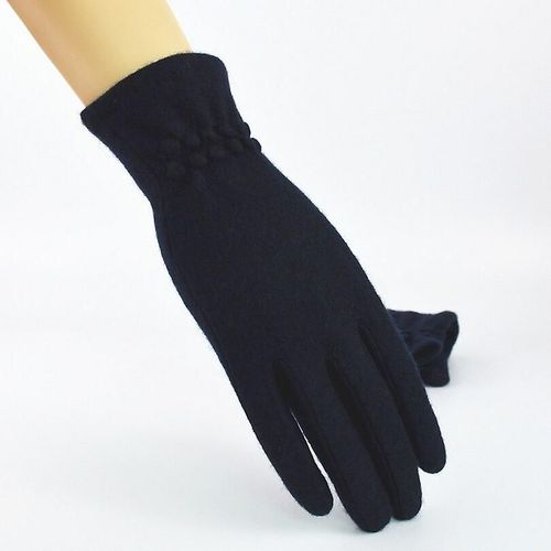 Gants D'hiver En Laine Pour Femmes, Nouveaux Gants Épais Et Chauds Pour Écran Tactile, Mitaines Roses Douces Et Élégantes Pour Printemps Et Automne, Taille Unique, Bleu Marine