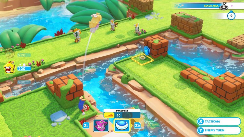Mario + The Lapins Crtins Kingdom Battle (Code In A Box) Sw... - 2
