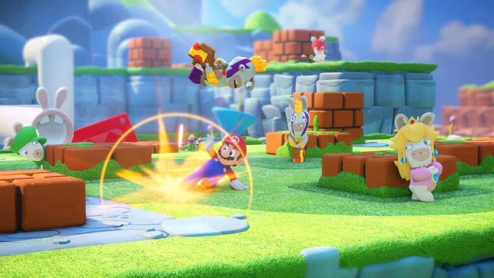 Mario + The Lapins Crtins Kingdom Battle (Code In A Box) Sw... - 6