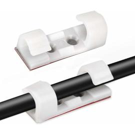 500 Pièces Collier de Serrage Blanc 200 x 2,5 mm Serre-câbles Électriques  Attaches de Câble en Plastique Nylon Autobloquantes Blanc : :  Bricolage