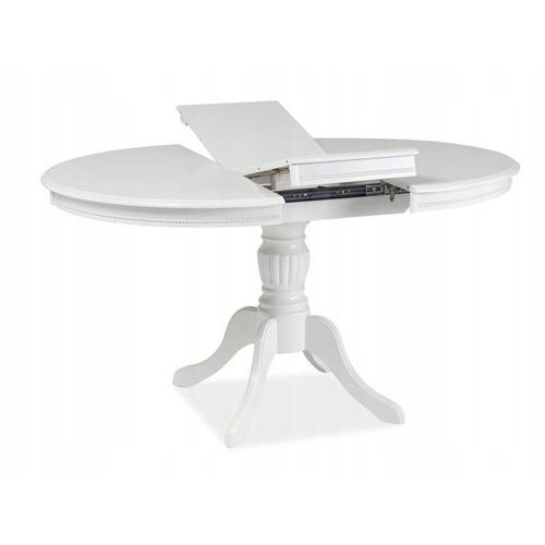 Table Extensible - Olivia - L 106 X L 141 X H 76 Cm - Blanc