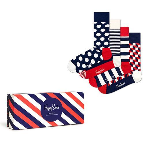 Happy Socks Classic Navy 4-Pack Gift Box Multicolore