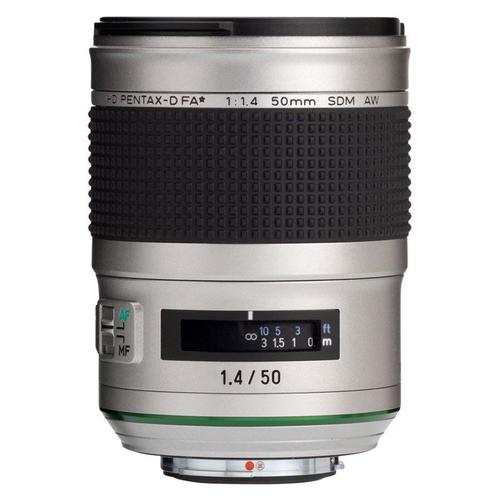 PENTAX Objectif 50mm f/1.4 HD FA SDM AW Silver Garanti 2 ans