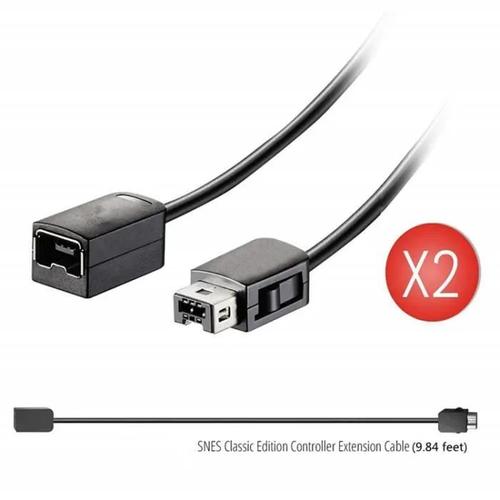 Snes Mini / Nes Mini Compatible - Snes Classic Extension Câble 3m / 10ft(2-Pièce)