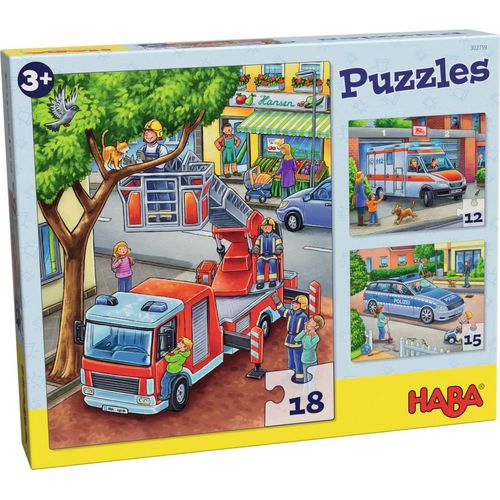 Haba Puzzles Police, Pompiers, Etc.