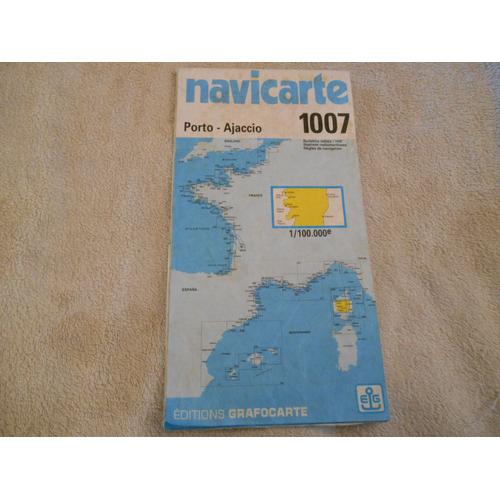 Carte Marine Navicarte 1007 Porto Ajaccio